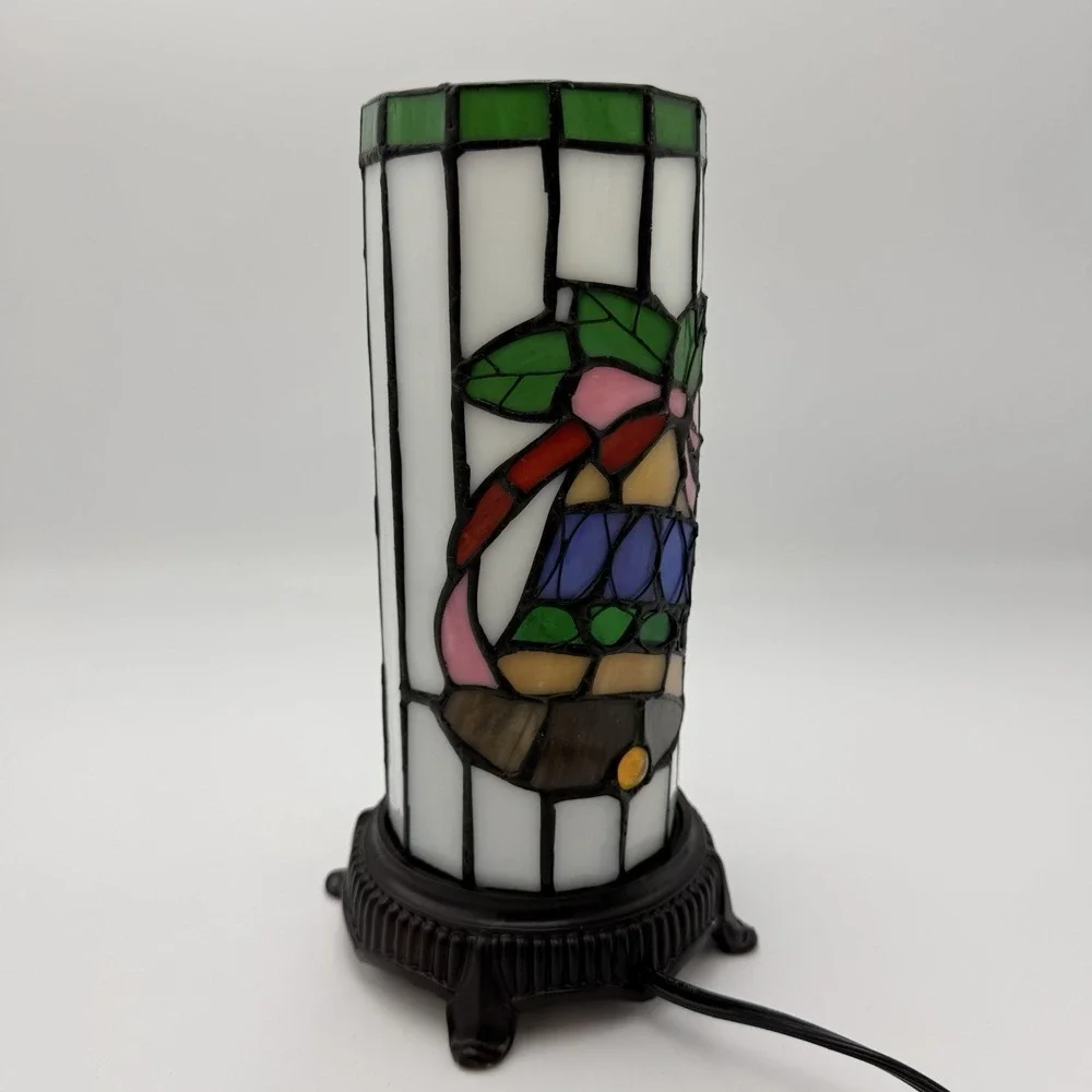 Tiffany Style Stained Glass Accent Table Lamp 10